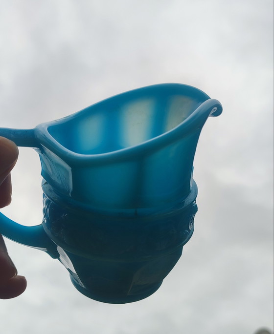 Image 1 of Vintage opaline glass pitcher/creamer