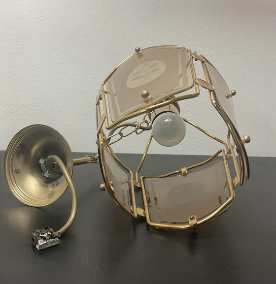 Image 1 of vintage Hollywood Regency hall lamp