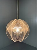 Paul Secon plexiglas hanglamp voor Sompex 1960's