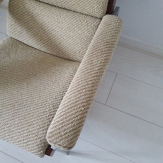 Image 1 of 2 sedie vintage Rob Parrey in pelle/tessuto