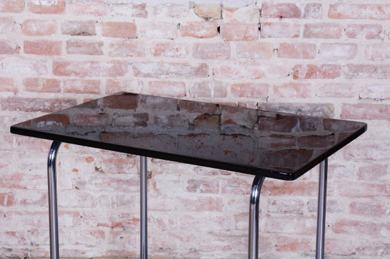 Restaurierter Bauhaus-Tisch von Hynek Gottwald, verchromter Stahl, Tschechien, 1930er Jahre – Beistelltische (photo 6 of 10)