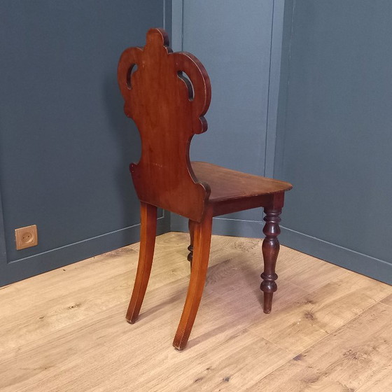 Image 1 of Set of English Georgian hall chairs