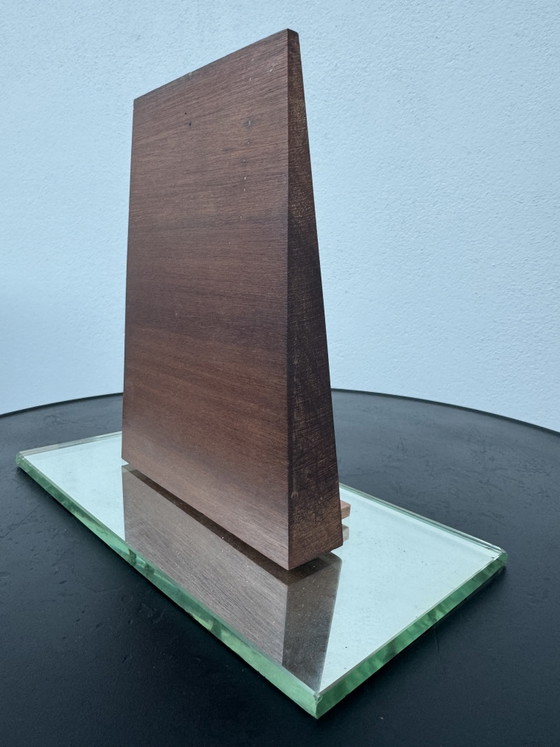 Image 1 of Miroir de table gravé Art Déco