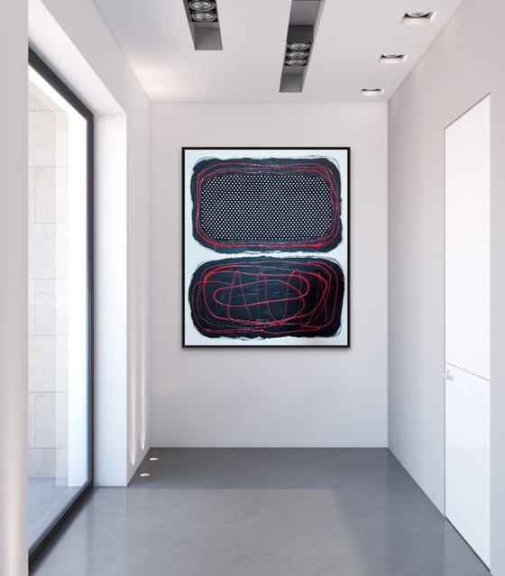Antadze Abstrakte Komposition XXL – Gemälde & Zeichnungen, Canvas, Textile (photo 4 of 15)