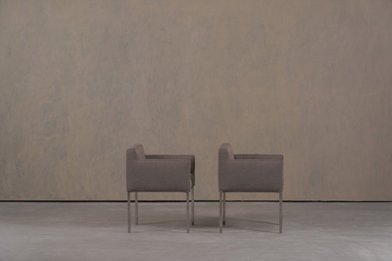 Image 1 of Sedie Ligne Roset in tessuto grigio, Francia, anni 2000, set da 2
