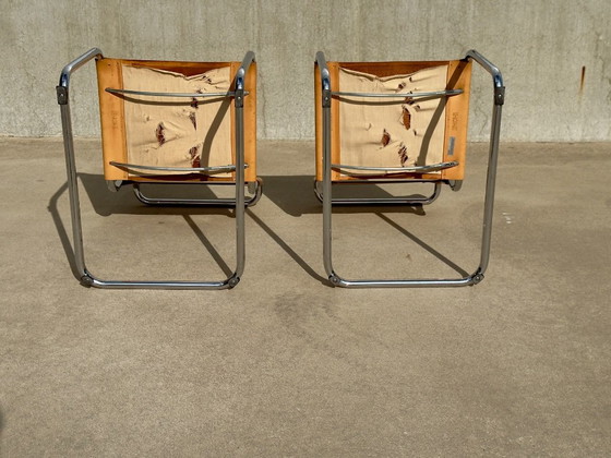 SET di 2 sedie di design vintage THONET | MART STAM | S33 – Sedie da pranzo, Pelle (photo 11 of 15)