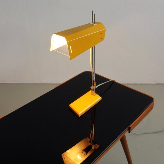 Image 1 of Josef Hůrka Yellow Table Lamp “Robot” for Lidokov, Iconic Vintage, Mid-Century 1960s 1970s