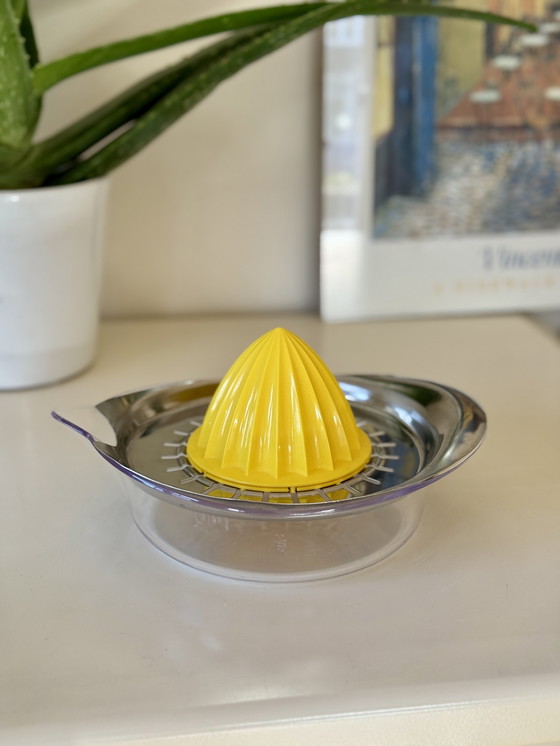Image 1 of Vintage Citrus Press Stainless Steel & Fresh Yellow Ikea Spritta