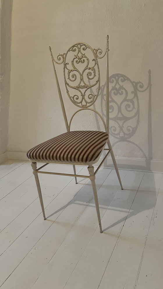 Image 1 of Chaise italienne vintage en fer