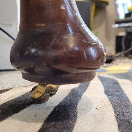 Image 1 of Extending crank dining table, J.& J. W. Meeks, New York, mahogany wood, 19th c. - United States