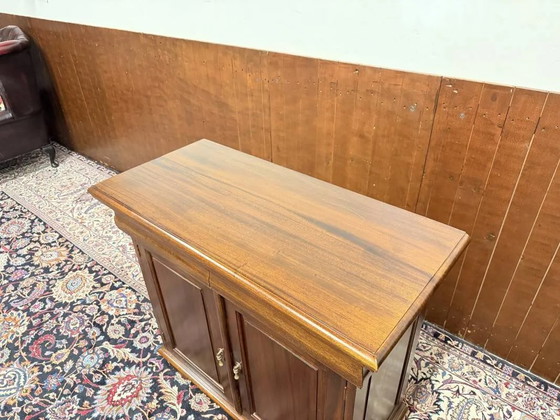 Credenza da ufficio inglese classica, Credenze con vetrina, Marrone (foto 11 di 13)