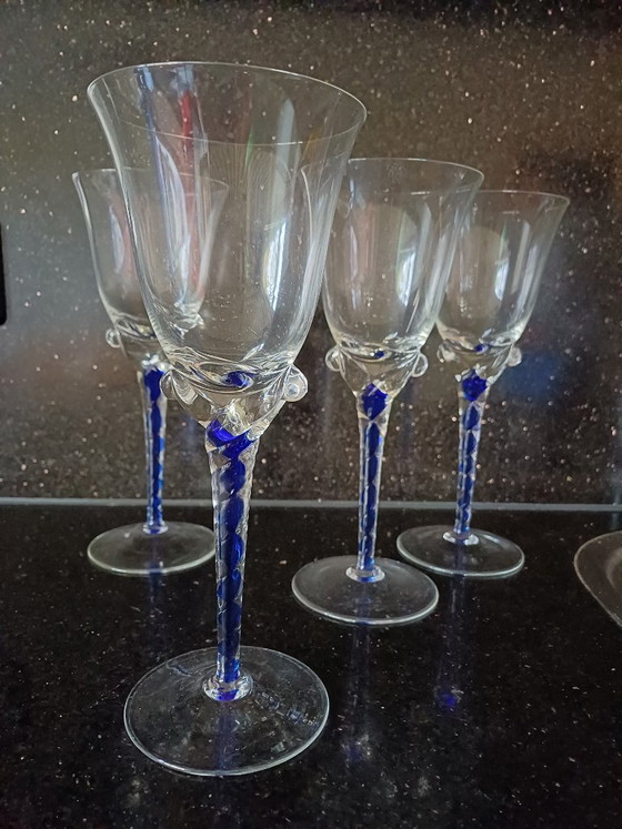 Image 1 of Boheems crystal wijnglazen 