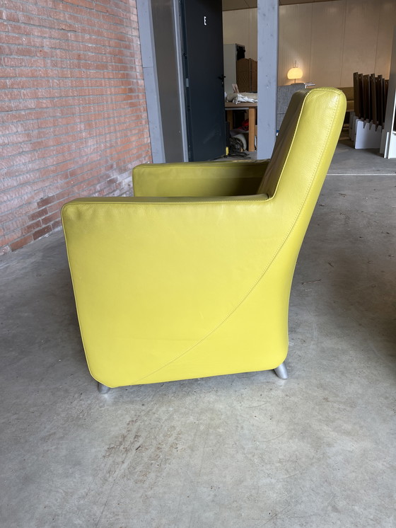 Image 1 of 2x Leolux Dolcinea Sessel - Grünes Leder