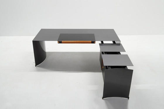 Image 1 of Escritorio ejecutivo modelo «Arcada» de Paolo Piva para B&amp;B, Italia, década de 1980