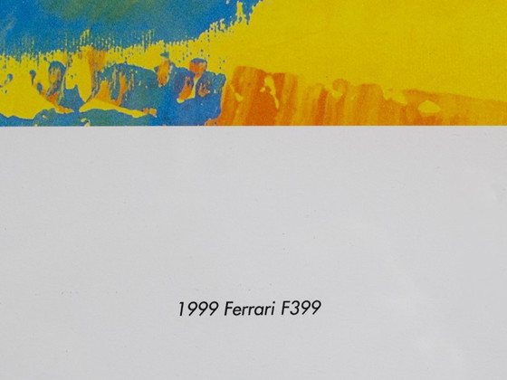 Image 1 of Uli Hack Kunstdruck, Siebdruckmotiv Ferrari F399 von 1999 Limited