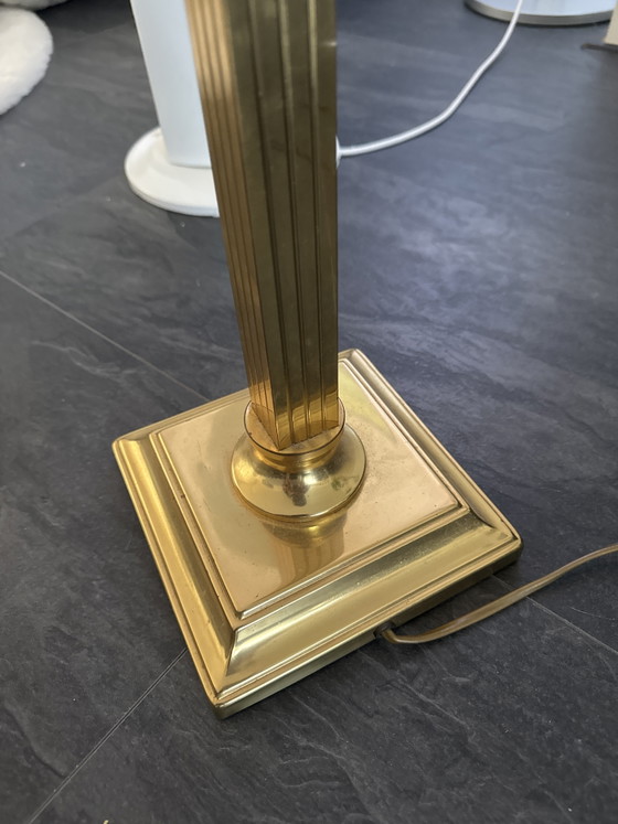 Vintage Herda Brass Column Lamp – Neoclassical Design (Working) – Table lamps (photo 2 of 5)