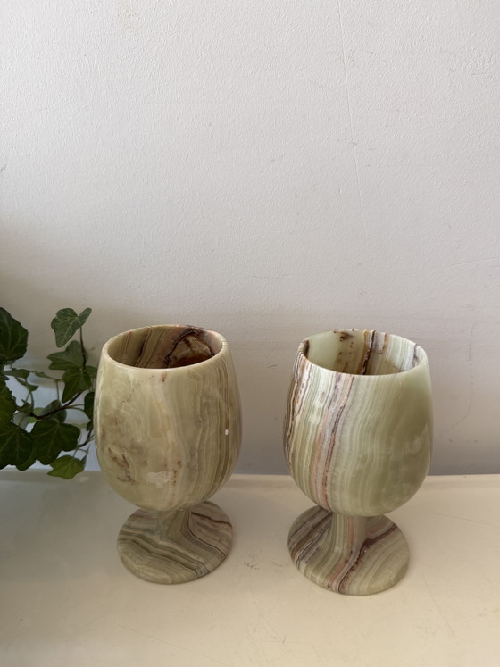 Verres à vin en onyx – Verres et carafes, Stone (photo 5 of 5)