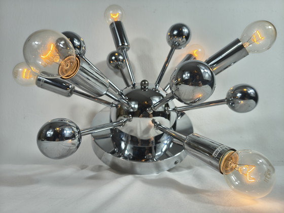 Image 1 of Lámpara de pared/techo Sputnik - Diseño de la era atómica