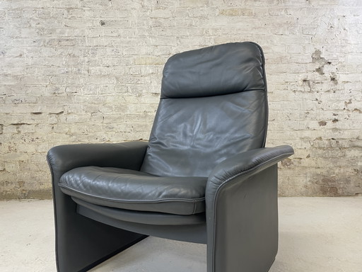 De Sede DS 50 Cuir Gris Fauteuil Vintage
