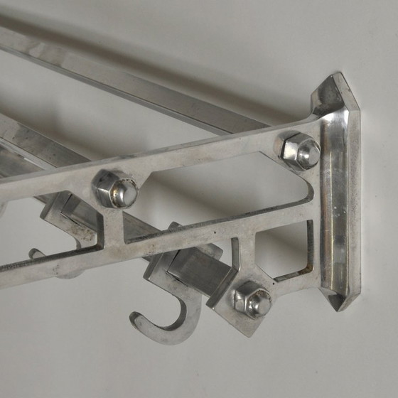 Appendiabiti Art Déco, anni '50 – Aluminium (photo 3 of 9)