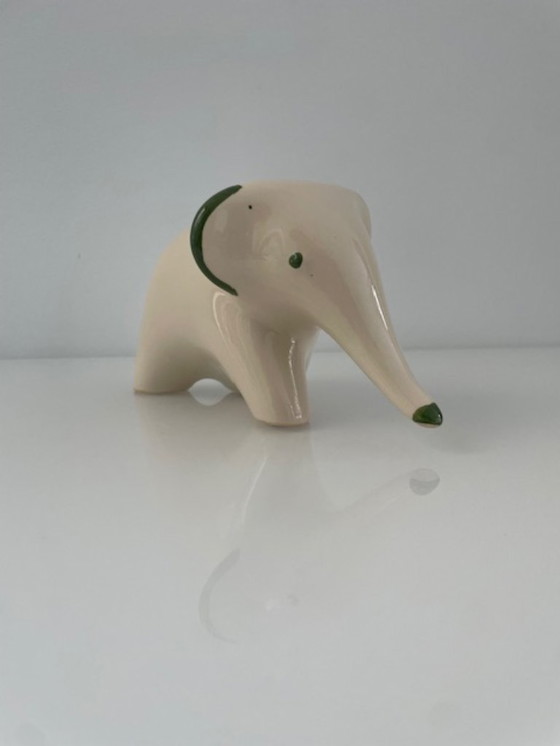 Image 1 of Retro ELKI ceramic elephant figurine