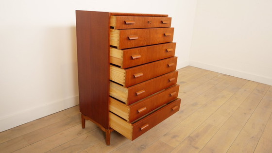 Image 1 of Cassettiera vintage danese | Teak | 7 cassetti | 111 cm