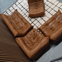 Set modulare Ligne Roset Togo | Pelle color cognac