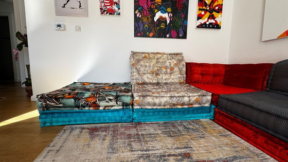 Image 1 of Roche Bobois bank “Mah Jong” - designklassieker van Hans Hopfer