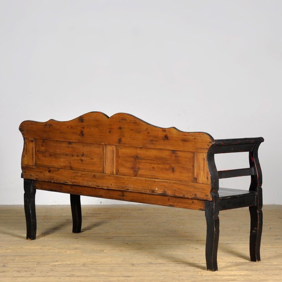 Image 1 of Antique Pine Bench, 1900s