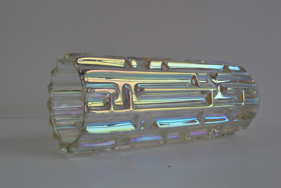 Image 1 of Original Frantisek Vizner Glass 'Maze' Vase for Sklo Union Rosice 1960s