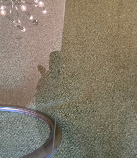 Image 1 of Vintage glazen bijzettafels