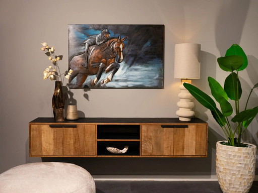 3D Metaalkunst - Rennpaard