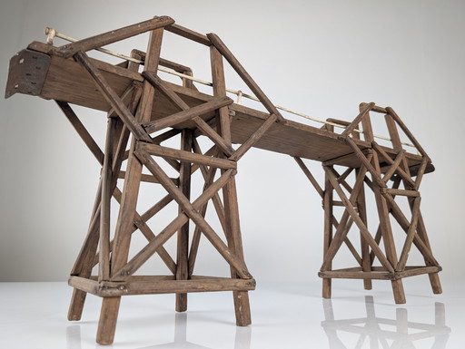 Bridge on the River Kwai Wooden and Iron Model, 1950s