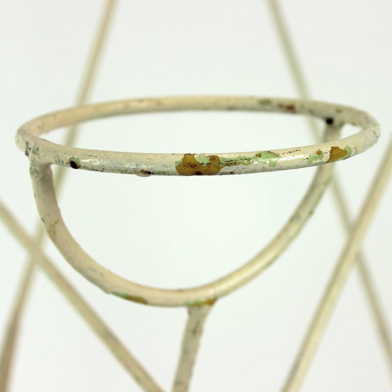 Image 1 of Large Mid Century Steel Plant Holder Stand, Czechoslovakia 1960s