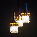 Vintage Space Age Cascade Pendant Lamp attributed to Massive