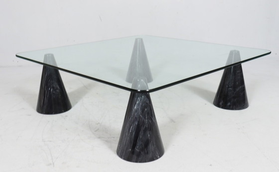 Image 1 of  Coffee Table/Table basse, marbre dans le style de Massimo Vignelli, Italie, années 1980