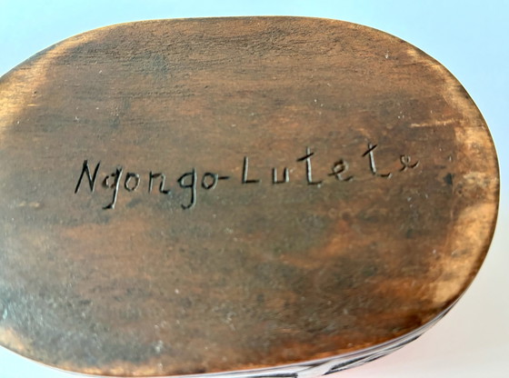 Scatola e ciotola in legno intagliato della tribù Kuba - Congo – Ciotole (photo 5 of 6)