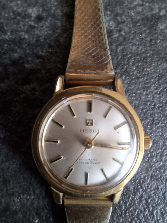 Montre Tissot Seastar vintage plaquée or pour femme – Décoration, Gold, Metal (photo 4 of 8)