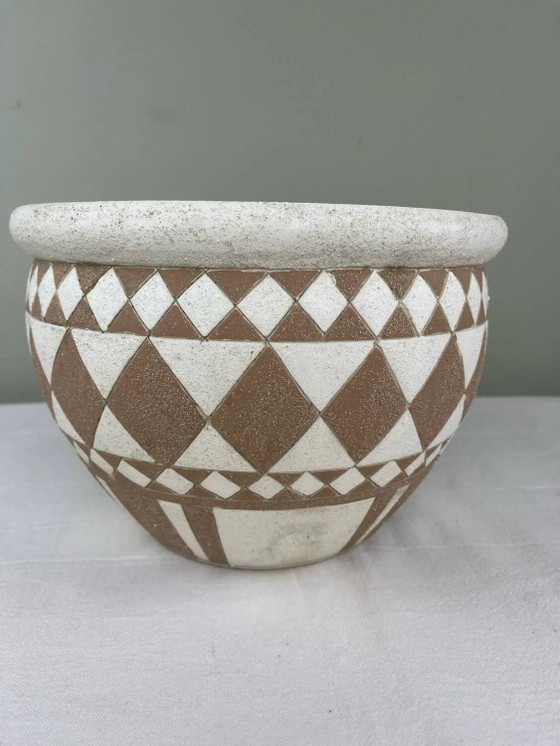 Cache pot graphique vintage (photo 3 of 8)