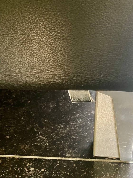 Image 1 of Leolux Antonia 3.5 seater black leather, excellent condition