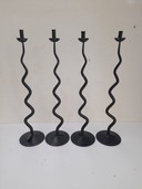 4 candelabros ondulados de Hysteria de los años 80