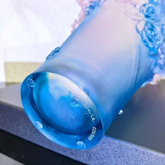 Image 1 of Vase « Sweet Garden », H 28 cm, par Daum