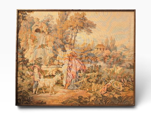 Tapisserie Vintage Style Aubusson de Bobyrug 170x140,5 Cm