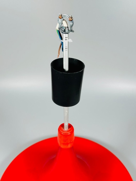 Image 1 of Plafonnier UFO des années 60-70, lampe suspendue en verre de Doria Leuchten, Space Age