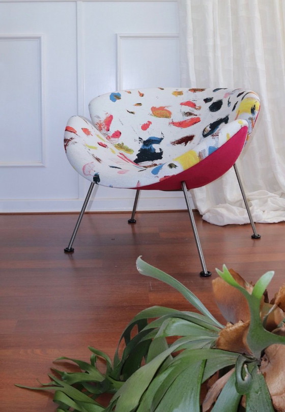 Artifort Orange Slice | Pierre Frey – Fauteuils, Metal, Textile (photo 3 of 6)