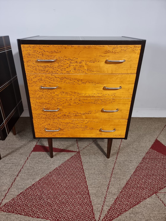 Image 1 of Vintage Brown Cabinets, 1970s