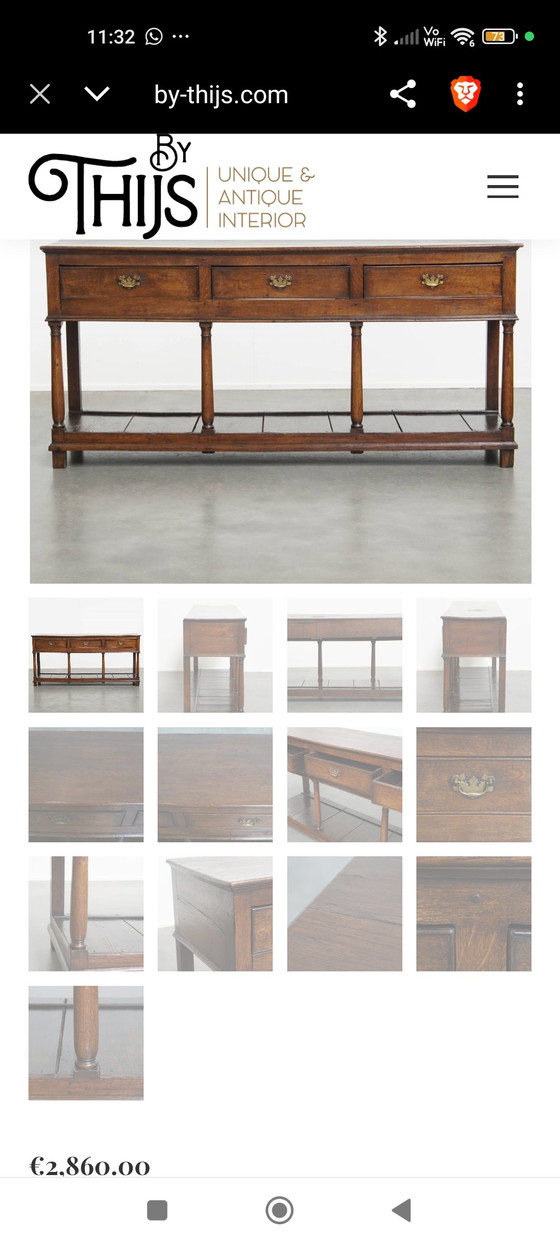 Image 1 of Pander Design Sidetable - Double Based Console