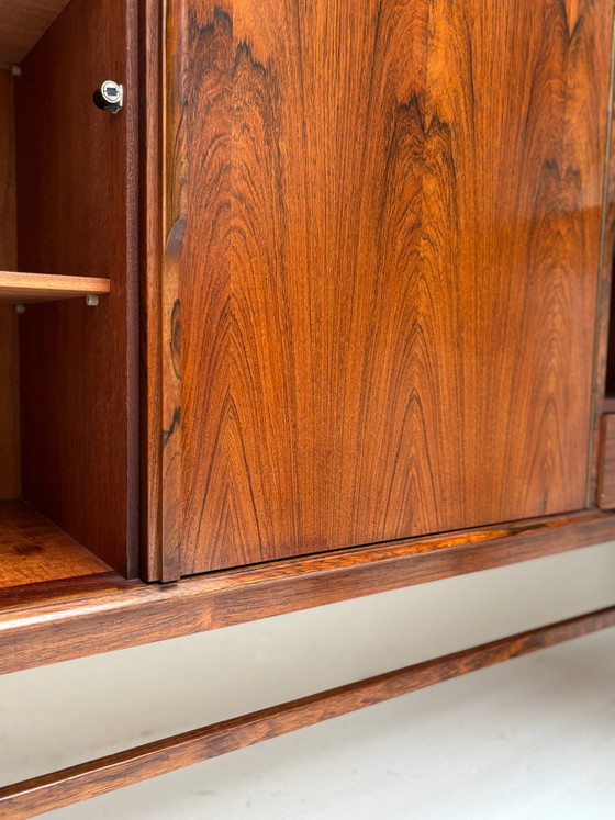 Credenza vintage in palissandro, design danese, Credenze, Tessile, Legno, Marrone (foto 7 di 14)