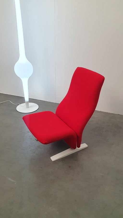 Artifort Pierre Paulin Concorde Kwekkie Rosso retrò