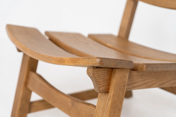 Image 1 of Poltrona brutalista in rovere massello di Dittmann & Co. per AWA